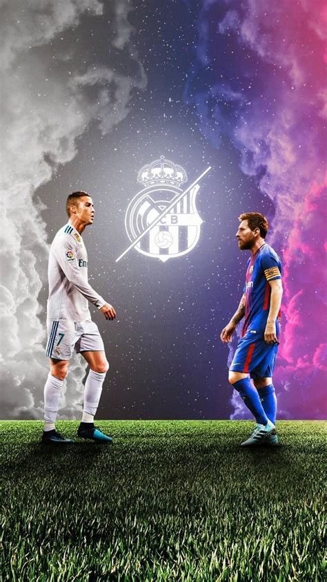 background aesthetic Ronaldo and Messi